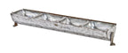 largely intact c. 1920's american industrial "frink"compartment type  moviehouse border or footlight illuminated trough with brackets