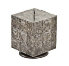 very unique and unusual c. 1920's vintage american industrial revolving cube-shaped compartmentalized  "rotabin"