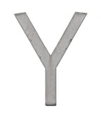 original c. 1940's vintage american industrial hospital science building brushed aluminum flush mount sign letter