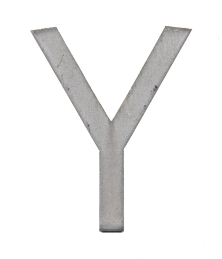 original c. 1940's vintage american industrial hospital science building brushed aluminum flush mount sign letter