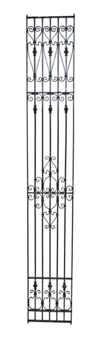 extravagant late 19th century original interior reliance office building ornamental wrought iron elevator grille or panel with abundant scrollwork
