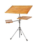 all original and completely intact rare c. 1910-20 american industrial "peerless" draftsman table containing three fully adjustable drawing boards