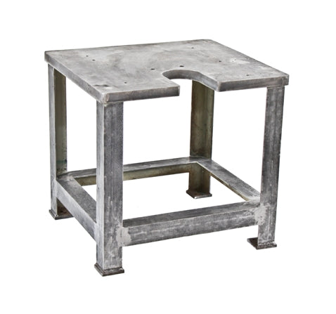 original and solidly constructed c. 1930's four-legged cast iron factory tool room metal pattern machine stationary table base