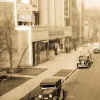 exceptionally intact late 1920's american ornamental cast iron neoclassical style historic sheridan theater lobby staircase baluster panel