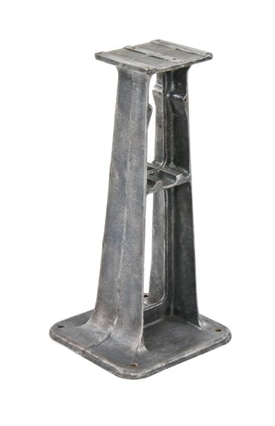original c. 1922-25 american made vintage industrial "dillon" buffer and/or grinder cast iron machine base with brushed metal finish