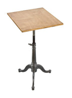 original early 20th century american industrial fully adjustable factory office drawing board with three-legged cast iron cabriole style base