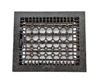 19th century antique american victorian era "geometric design" ornamental cast iron floor or wall louvered ventilation grate