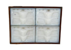 historically important c. 1929 arizona biltmore hotel interior "wrightesque" style pressed opalescent white glass wall sconce panel