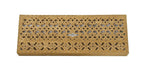 late 19th century american antique victorian era ornamental cast iron fireplace gas insert replacement grille with metallic gold enameled finish