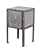 c. 1930's american industrial custom-built freestanding factory foreman lockable strongbox comprised of welded joint steel