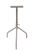 refinished c. 1940's custom-built vintage american industrial telescoping tripod factory machine stand with tubular steel legs