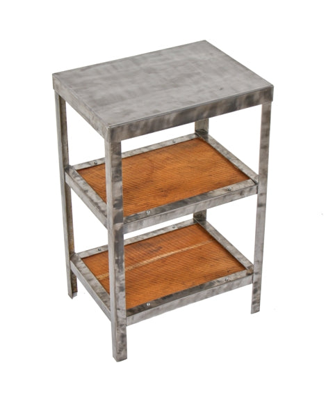 repurposed c. 1940's vintage american industrial three-tier folded and ...