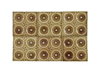 six matching all original c. 1886 david c. cook mansion interior majolica glazed hamilton fireplace surround tiles containing circles with sunken centers