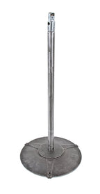 late 1930's american art deco style machine age cast iron and steel industrial air circulating fan base with embossed chevron design motifs