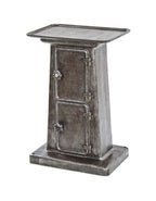 very unusual c. 1920's american industrial freestanding cast iron factory machine pedestal base with two distinct interior compartments