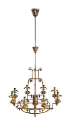 largely intact exemplary 19th century american aesthetic movement dan miller of elgin mansion thackara electrified interior ornamental bronze ceiling fixture