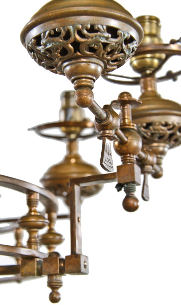 largely intact exemplary 19th century american aesthetic movement dan miller of elgin mansion thackara electrified interior ornamental bronze ceiling fixture