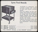 two-drawer late 1940's american industrial refinished rolling factory machine shop tool cabinet with bassick swivel casters and lockable hasps