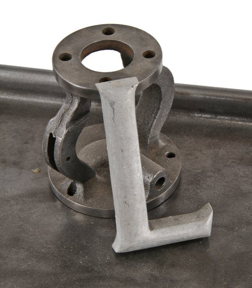 original late 1950's flush mount exterior building facade michael reese hospital friend pavilion solid cast aluminum letter sign with uniform surface finish