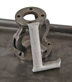 original late 1950's flush mount exterior building facade michael reese hospital friend pavilion solid cast aluminum letter sign with uniform surface finish