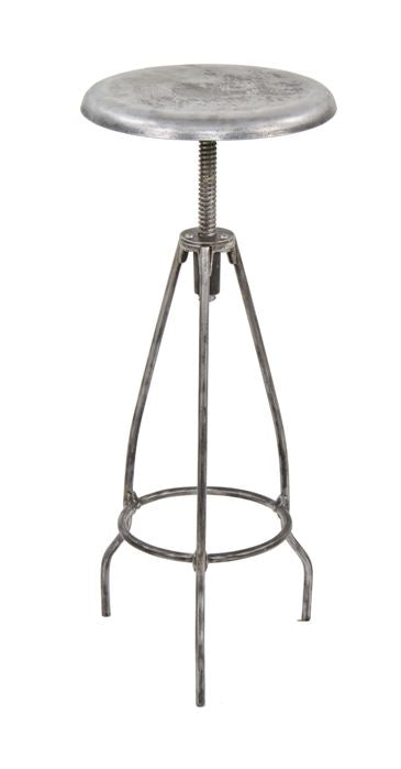 unusual shaped early 20th century american medical three-legged tripod adjustable height hospital operating room surgeon stool with revolving seat