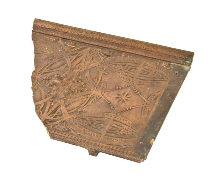 original 19th century american ornamental copper plated cast iron chicago stock exchange interior elevator frieze panel fragment designed by louis sullivan
