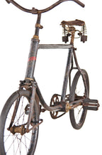 largely intact late 19th century original "iroquois" diminutive sidewalk children's display bicycle with original stamped brass head badge