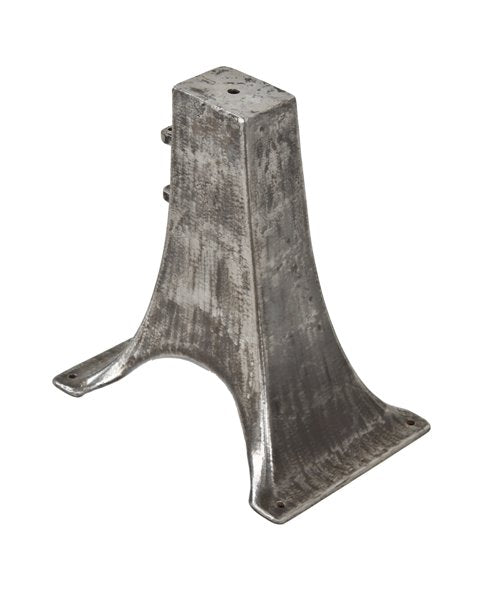 early 20th century american vintage industrial reinforced cast iron factory lathe stationary machine base with brushed metal finish