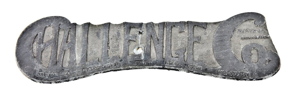 hard to find and highly sought after original oversized antique american salvaged chicago richman brothers building rooftop water tank base plaque with hand-stamped capacity and size