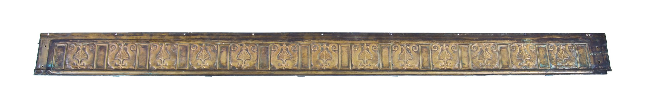 very rare late 19th century original figural cast bronze fisher building interior elevator cab single-sided frieze panel with mythical creatures