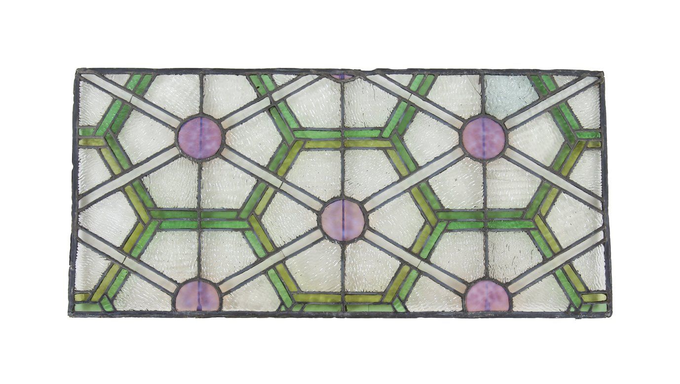 museum-quality original louis h. sullivan 1893 chicago stock exchange trading room art glass skylight panel