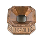 historically important late 1920's original and intact salvaged chicago cook county criminal courts building cast bronze ornamental spittoon or cuspidor