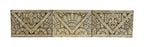 historically important c. 1930's american art deco exterior nortown theater facade "comedy" figural glazed terra cotta frieze panel with marbleized finish