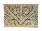 impressive original and intact american depression era c. 1930's nortown theater exterior speckeled glaze art deco terra cotta frieze panel