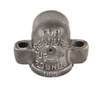 original early 20th century american industrial refinished cast iron boylston factory grease trap valve cover with embossed lettering
