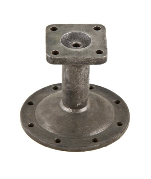 original "new old stock" vintage american industrial cast iron boylston steam valve stem bonnet with brushed metal finish