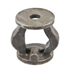 medium-sized early 20th century american industrial brushed cast iron "new old stock" boylston steam valve stem bonnet