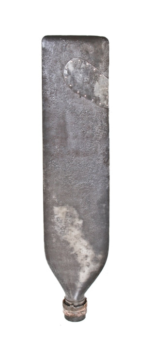 visually unique towering early 20th century antique industrial cold-rolled iron automotive assembly plant air ventilation fan blade