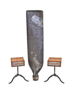 visually unique towering early 20th century antique industrial cold-rolled iron automotive assembly plant air ventilation fan blade
