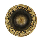 single early 20th century ornamental cast brass chicago city hall interior office door handle with detailed bayleaf border
