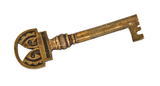 original 19th century antique american victorian era ornamental cast bronze pocket door mortise lock skeleton key