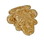 original c. 1920's lakeshore drive athletic club main lobby ceiling mount metallic gold enameled figural plaster ornament