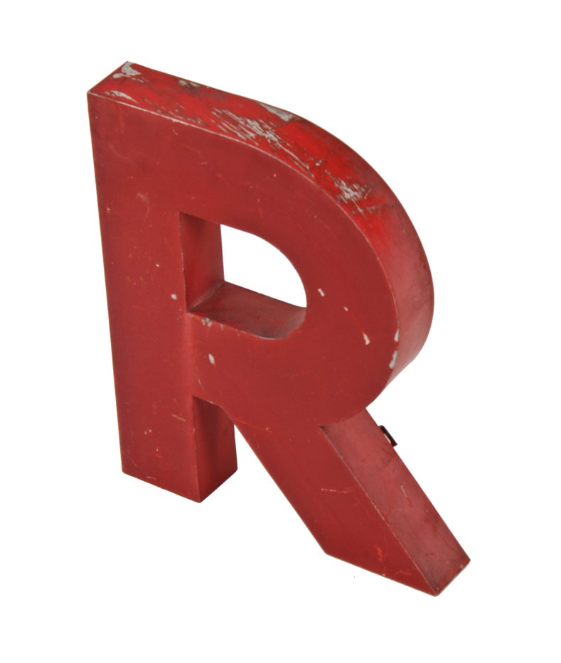 original nicely weathered and worn american single-sided red enameled ...