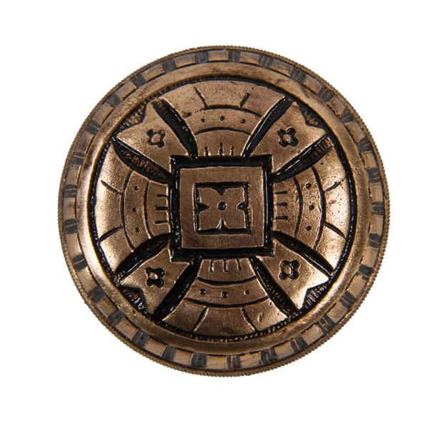 fanciful c. 1880's original antique american deeply incised ornamental cast bronze "screwless spindle" doorknob
