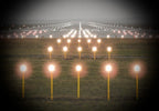 two matching all original and fully functional cobalt blue glass salvaged chicago crouse-hinds airstrip landing lights