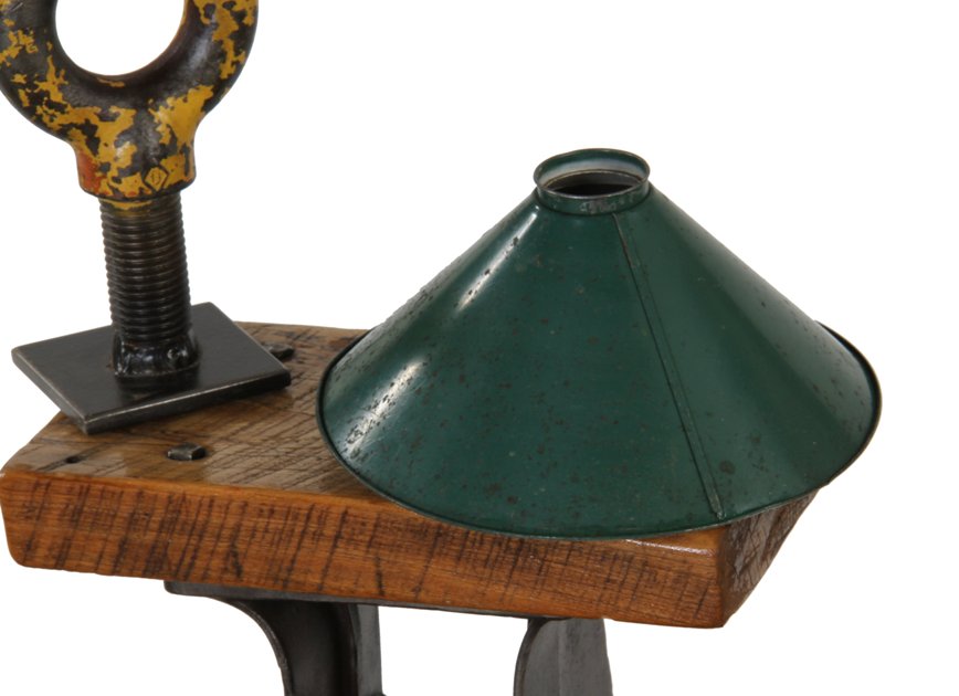 c. 1930's american antique industrial single replacement folded and pressed baked green enameled tin metal factory pendant shade