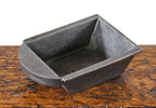 diminutive c. 1930's american vintage industrial brushed and sealed cast iron "famco" arbor press single sliding drawer with protruding lip