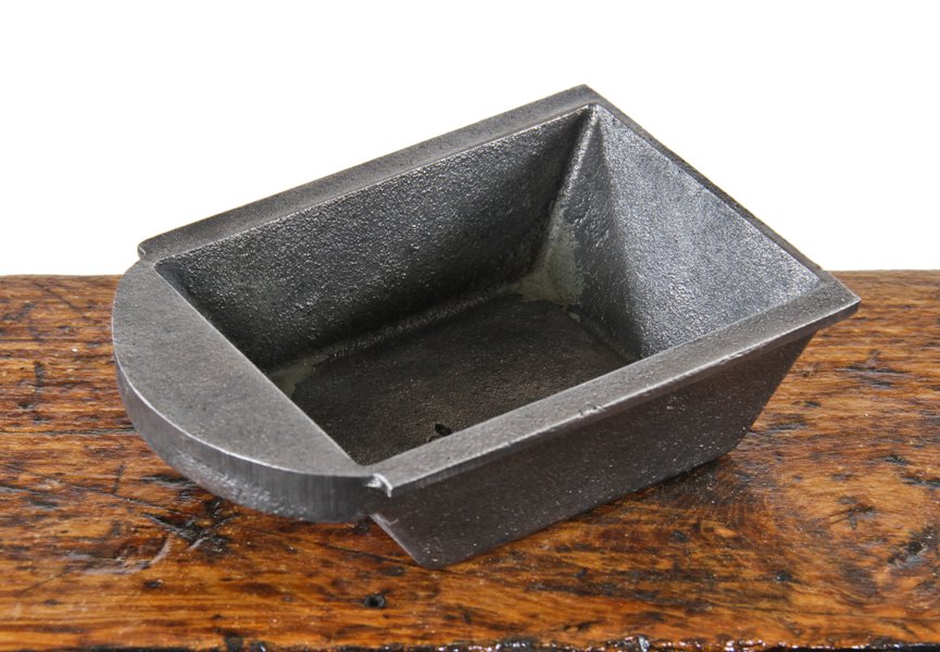 diminutive c. 1930's american vintage industrial brushed and sealed cast iron "famco" arbor press single sliding drawer with protruding lip