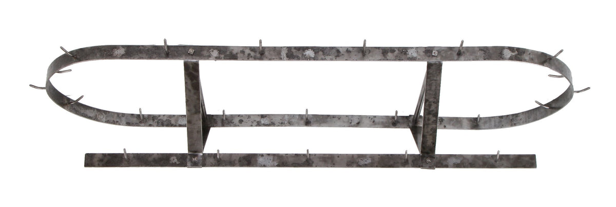 original early 20th century original antique american industrial collapsible wrought steel blackstone hotel commerical kitchen ceiling pot rack