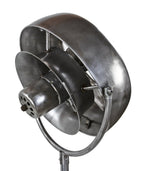 very unique and unusual american streamlined style fully functional telescoping factory machine shop trunnion mount fan with weighted base